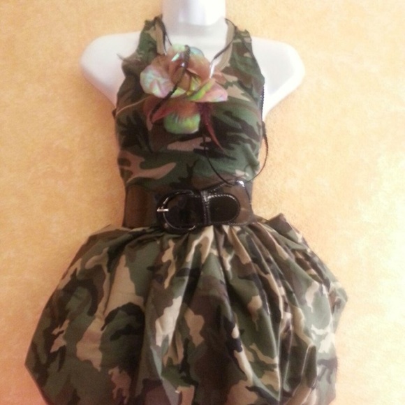 Sebrina Love / Sebrina Love Bridals Dresses & Skirts - CUSTOM ORDER Sexy Cool Camouflage Tutu Dress Set